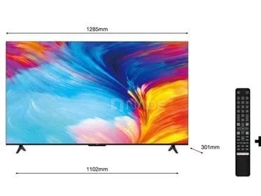 TV TCL LED 147 cm 4K UHD, Google TV, Métal Noir-01291-3