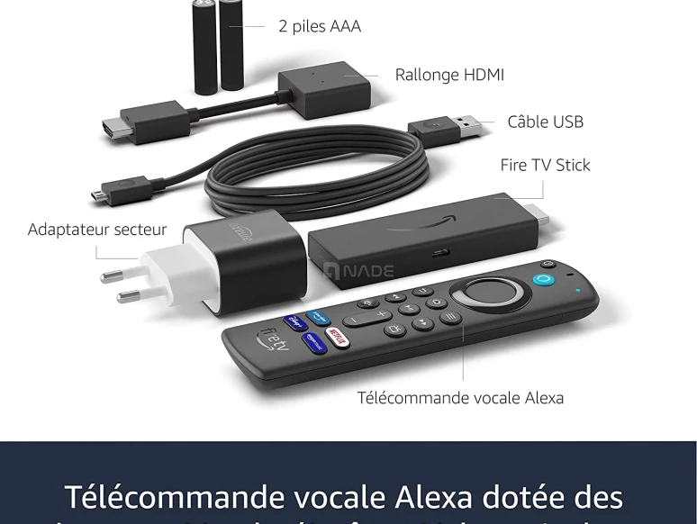 Amazon Fire TV Stick 4K MAX Télécommande Vocale-01292-3