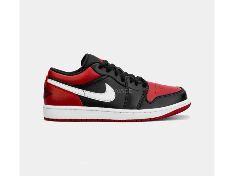 Chaussure Noire - Rouge Air Jordan 1 Low-03062-1