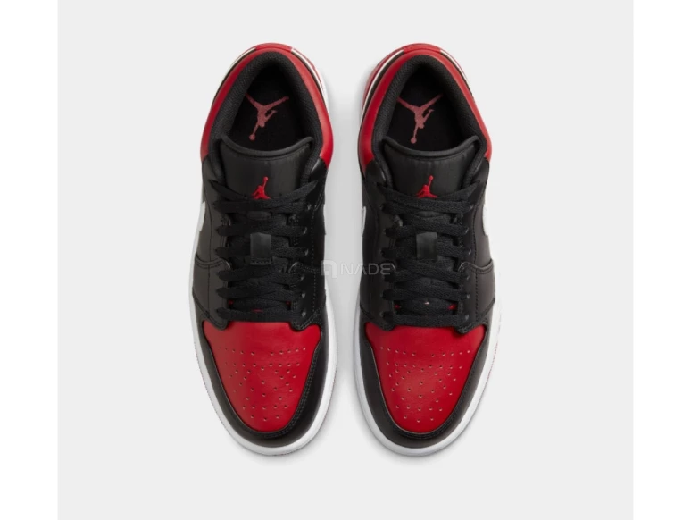 Chaussure Noire - Rouge Air Jordan 1 Low-03062-3