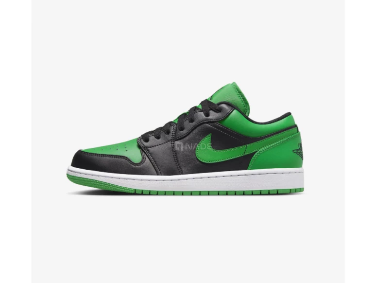 Chaussure Noire - Verte Air Jordan 1 Low-03181-4