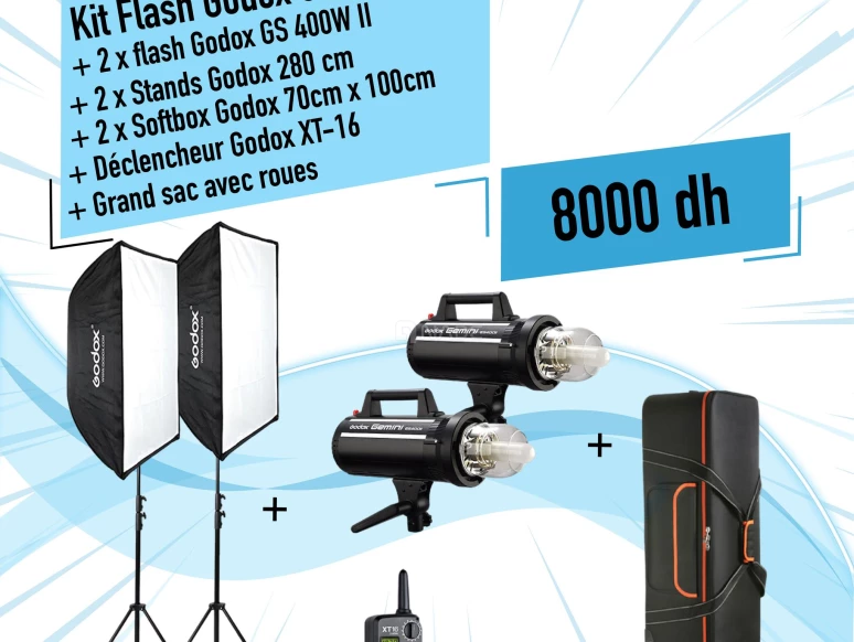  Kit Flash Godox GS400W II-03515-1