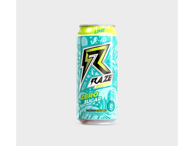 12 Raze Energy Baja Lime Sans Sucre 473mL-03608-2