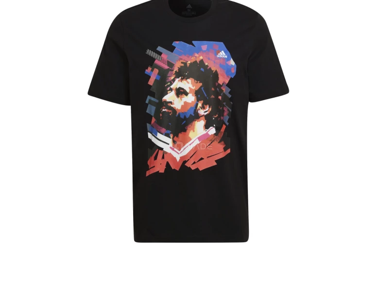 T-shirt Noir Graphic Footballeur Salah adidas-03730-3